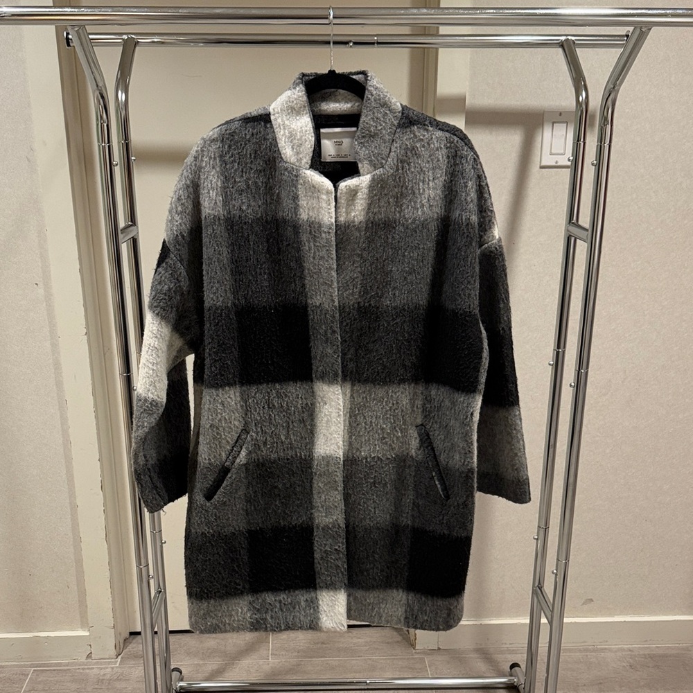 Mango Classic Gray Wool Coat